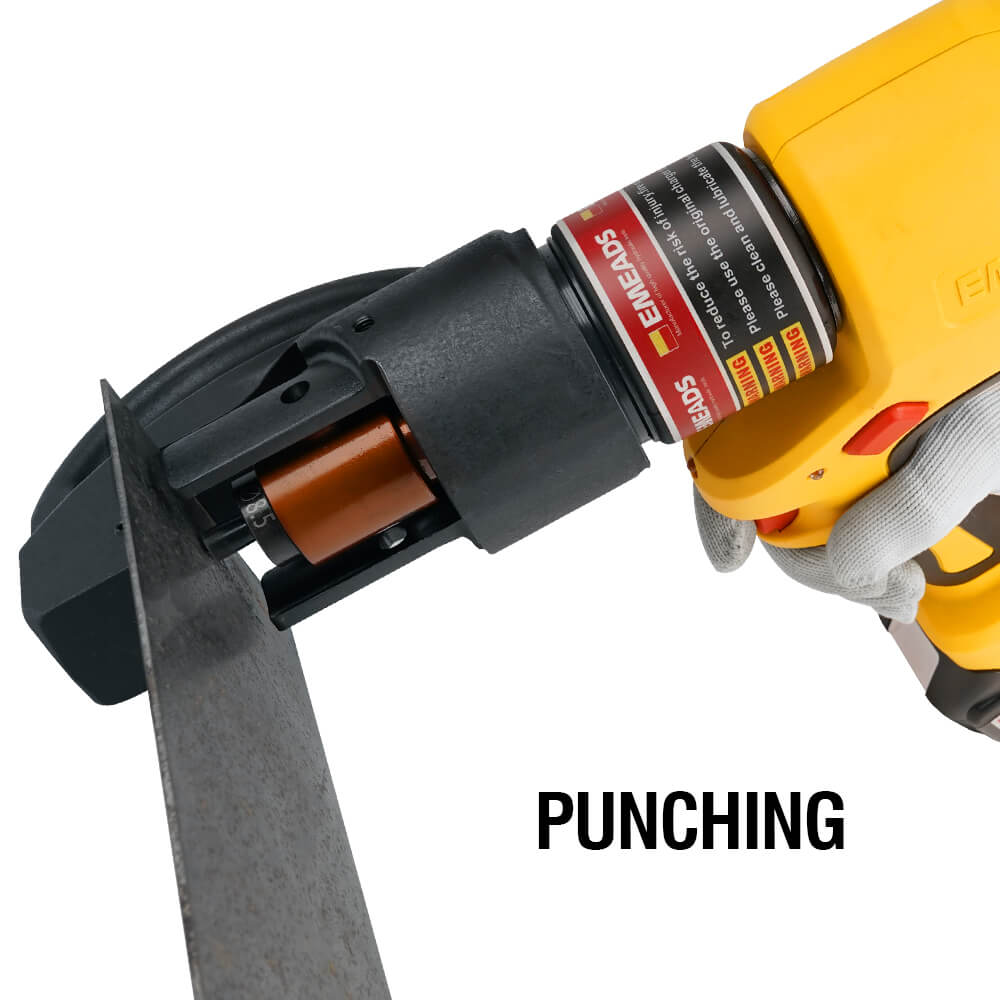 battery powered crimping cutting punching tools