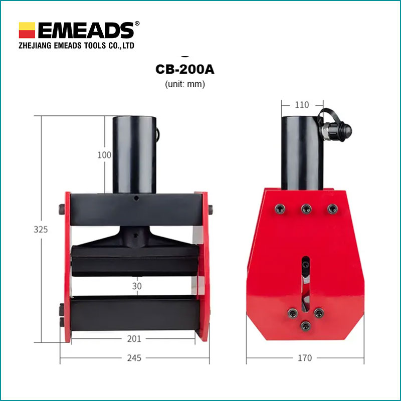 Emeads CB-150D CB-200A CURVED EXHAUST DEVICE Vertical Panel Bending Machine