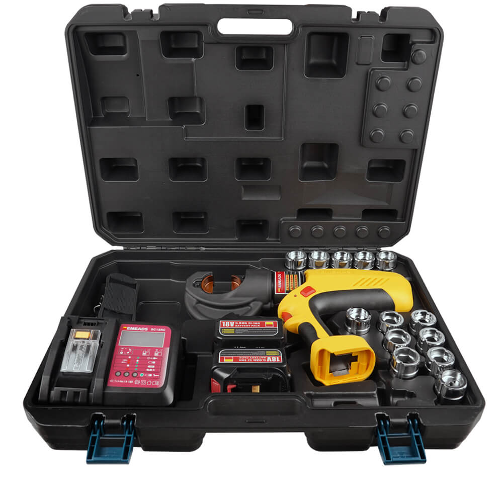battery powered crimping cutting punching tools
