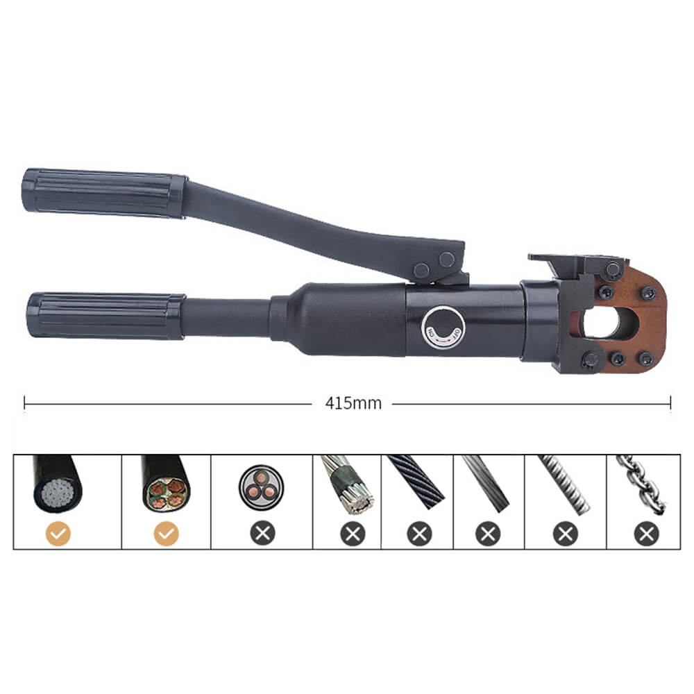Wire rope and cable scissors
